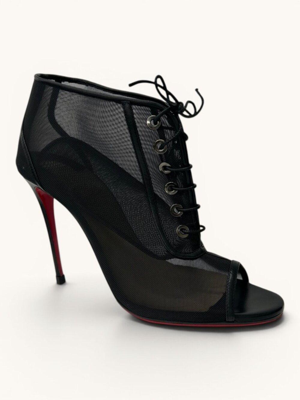 Christian Louboutin Open Ondessa 100 Booties Size 38.5 EU